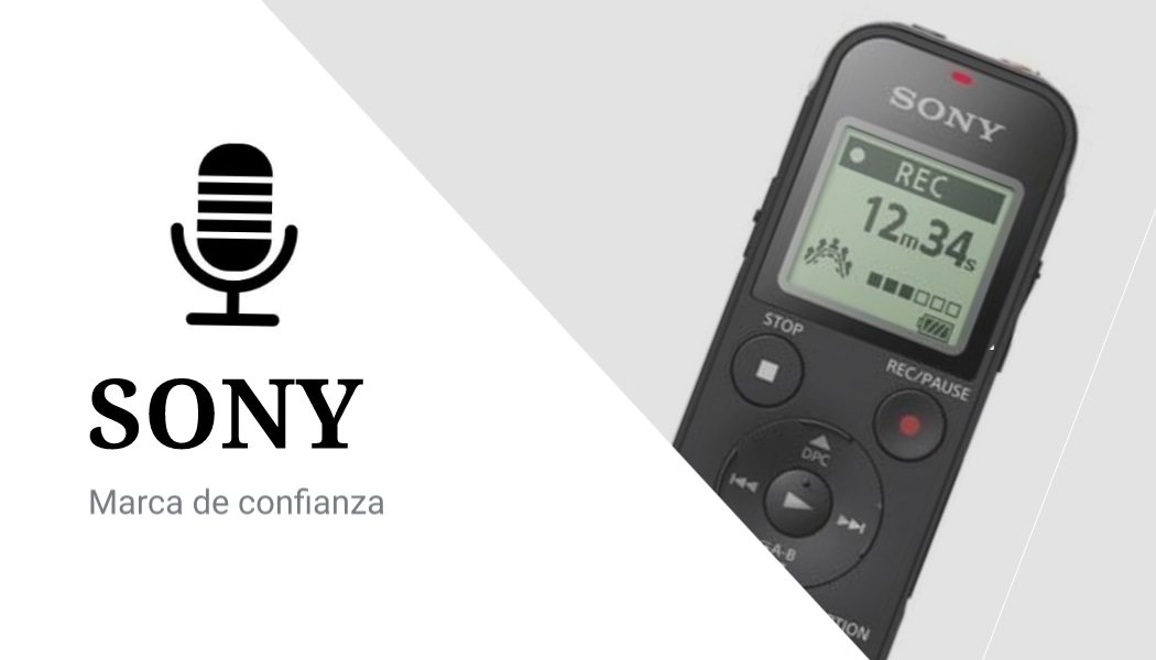 grabadoras de voz marca sony