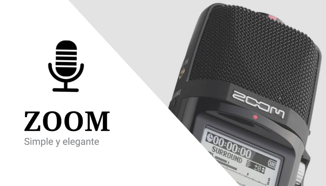 Grabadora de voz marca zoom